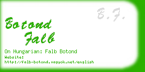 botond falb business card